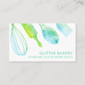 Groene bakkersbakkerij in de bakkersindustrie visitekaartje (Voorkant)