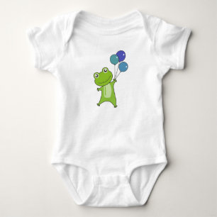 Groene ballonnen kikker Funny Animals Kinderen Romper