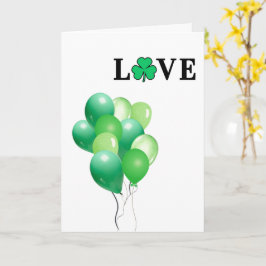 Groene ballonnen LIEFDE Ierland Multifunctionele d Kaart