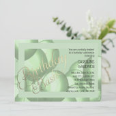 Groene ballonnen op jaarbasis om het even welke kl kaart (Staand voorkant)