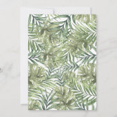 Groene ballonnen Safari Animals Baby shower Kaart (Achterkant)