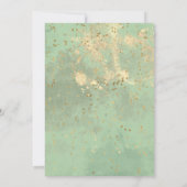 Groene ballonnen Ze staat op het punt om Baby show Kaart (Achterkant)