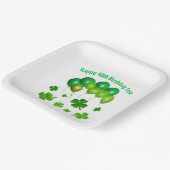 Groene Balloons Irish Birthday St. Pat's Party Papieren Bordje (Gebogen)