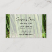 Groene Bamboe Aziatisch Visitekaartje (Voorkant)