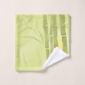 Groene bamboe bad handdoek (Wasdoekje)