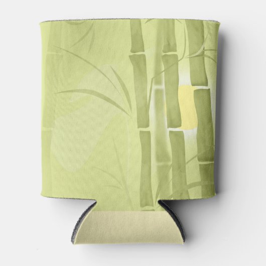 Groene bamboe blikjeskoeler (Voorkant)