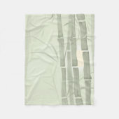 Groene bamboe fleece deken (Voorkant)