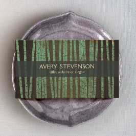 Groene Bamboe Holistic Therapist Healer Visitekaartje