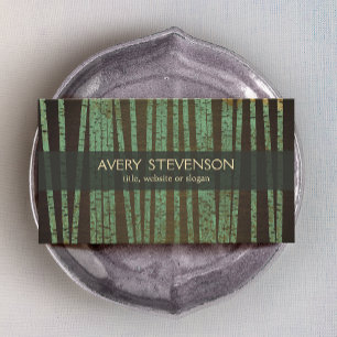 Groene Bamboe Holistic Therapist Healer Visitekaartje