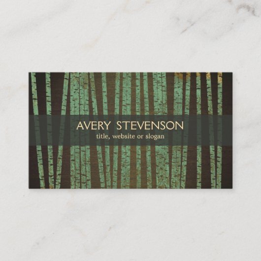 Groene Bamboe Holistic Therapist Healer Visitekaartje (Voorkant)