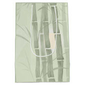 Groene bamboe medium cadeauzakje (Achterkant)