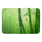 Groene bamboe met Bleke lampjes achterin Badmat (Voorkant)