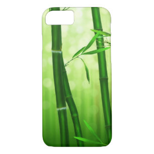 Groene bamboe met Bleke lampjes achterin Case-Mate iPhone Case