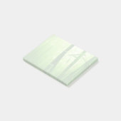 Groene bamboe met Bleke lampjes achterin Post-it® Notes (Schuin)