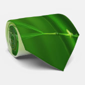 Groene bamboe met Bleke lampjes achterin Stropdas (Opgerold)