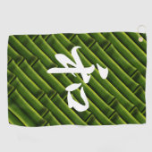 Groene bamboe met sereniteit in het Japans II Golfhanddoek (Horizontaal)