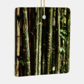 Groene Bamboe Met Thaise Gravures Keramisch Ornament (Rechts)