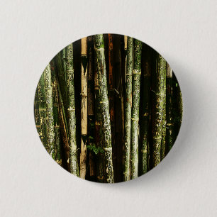Groene Bamboe Met Thaise Gravures Ronde Button 5,7 Cm