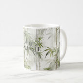 Groene Bamboe Mindfulness Yoga Koffiemok (Voorkant rechts)