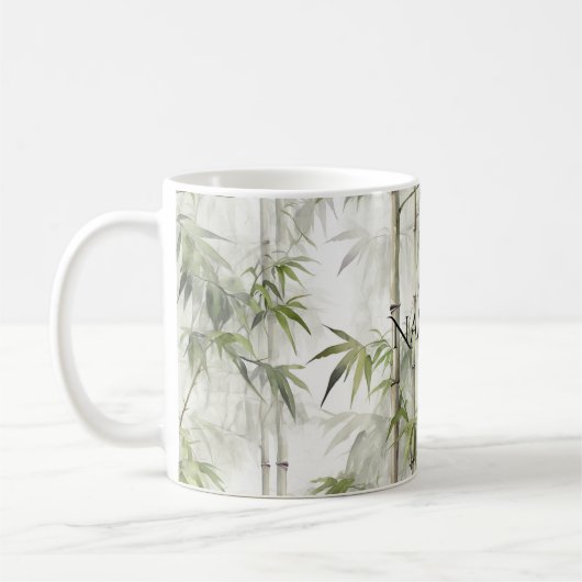 Groene Bamboe Mindfulness Yoga Koffiemok (Links)