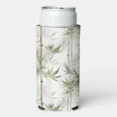 Groene Bamboe Mindfulness Yoga Seltzer Blikjeskoeler (Seltzer Achterkant)