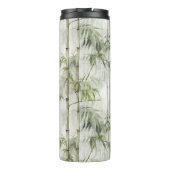 Groene Bamboe Mindfulness Yoga Thermosbeker (Achterkant)