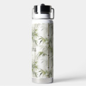 Groene Bamboe Mindfulness Yoga Waterfles (Achterkant)