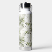 Groene Bamboe Mindfulness Yoga Waterfles (Voorkant)