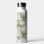 Groene Bamboe Mindfulness Yoga Waterfles (Links)