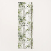 Groene Bamboe Mindfulness Yogamat (Voorkant)