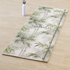 Groene Bamboe Mindfulness Yogamat