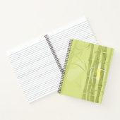 Groene bamboe notitieboek (Binnen)