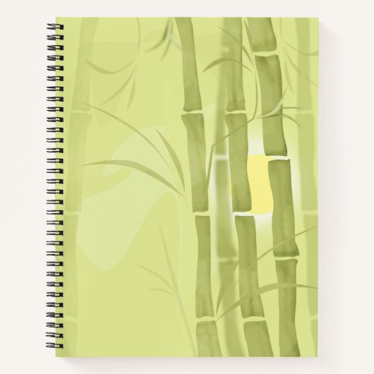 Groene bamboe notitieboek (Voorkant)