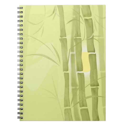 Groene bamboe notitieboek (Voorkant)