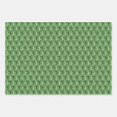 Groene Bamboe Patroon Cust. Papieren vellen verpak (Voorkant 3)