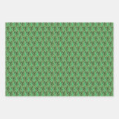 Groene Bamboe Patroon Cust. Papieren vellen verpak (Voorkant 2)