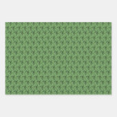 Groene Bamboe Patroon Cust. Papieren vellen verpak (Voorkant)