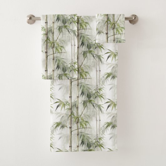 Groene Bamboe Sereniteit Bad Handdoek (Insitu)