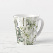 Groene Bamboe Sereniteit Boeddha Latte Mok (Rechterhoek)