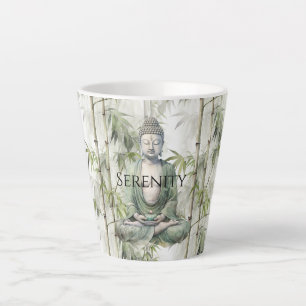 Groene Bamboe Sereniteit Boeddha Latte Mok