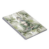 Groene Bamboe Sereniteit Boeddha Notitieboek (Rechterzijde)