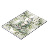 Groene Bamboe Sereniteit Boeddha Notitieboek (Linkerzijde)
