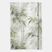 Groene Bamboe Sereniteit Theedoek (Verticaal)
