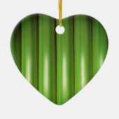 Groene bamboe set keramisch ornament (Voorkant)