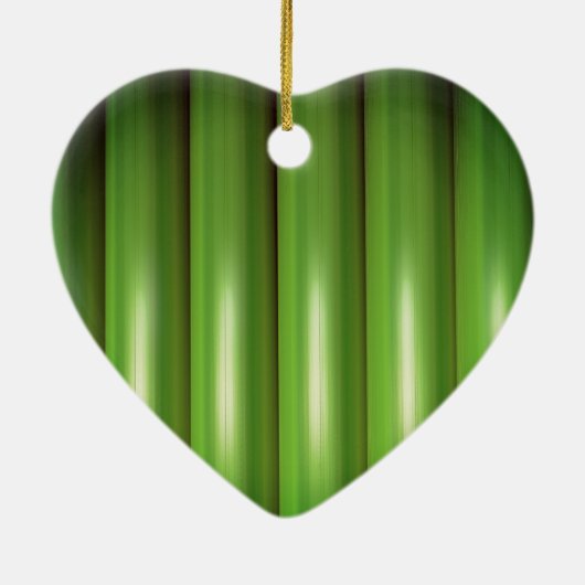 Groene bamboe set keramisch ornament (Achterkant)