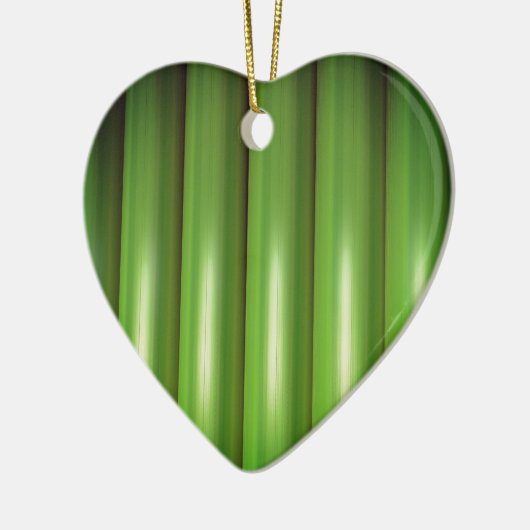 Groene bamboe set keramisch ornament (Links)