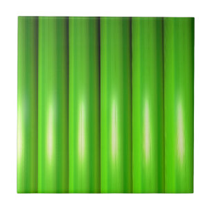 Groene bamboe set tegeltje