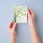 Groene bamboe/Spa Skin Care Massage Salon Flyer (Hand)