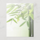 Groene bamboe/Spa Skin Care Massage Salon Flyer (Achterkant)