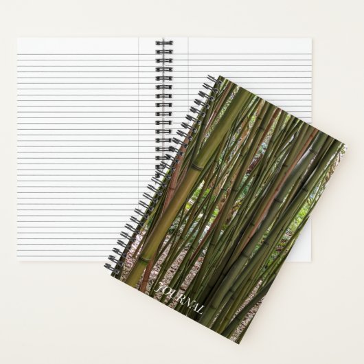 Groene Bamboe Stalks Botanisch Notitieboek (Binnen)